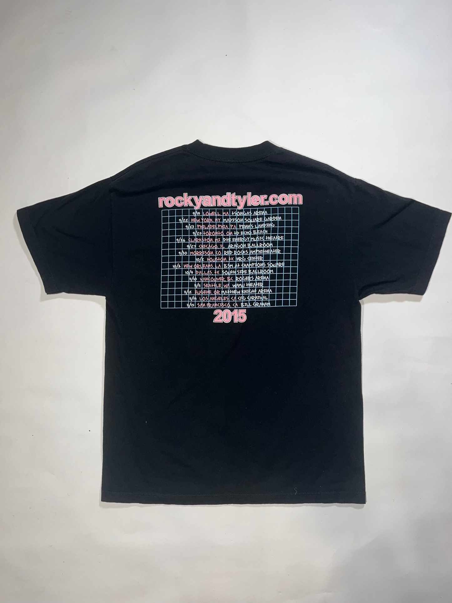 Asap rocky and Tyler the creator 2015 tour tee
