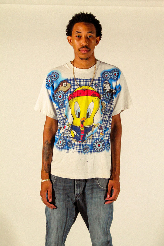 1995 vintage tweety bird AOP