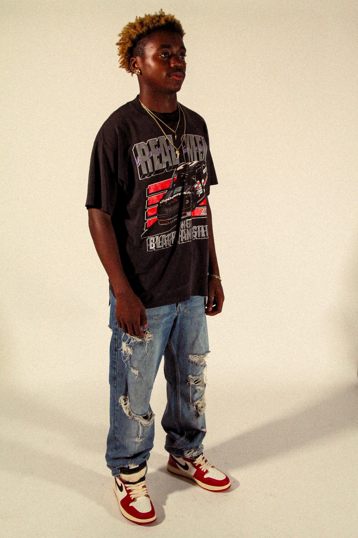 vintage 1990 dale Earnhardt real men tee