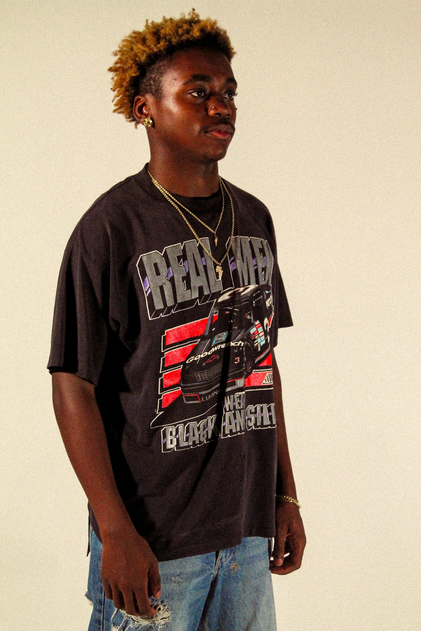 vintage 1990 dale Earnhardt real men tee