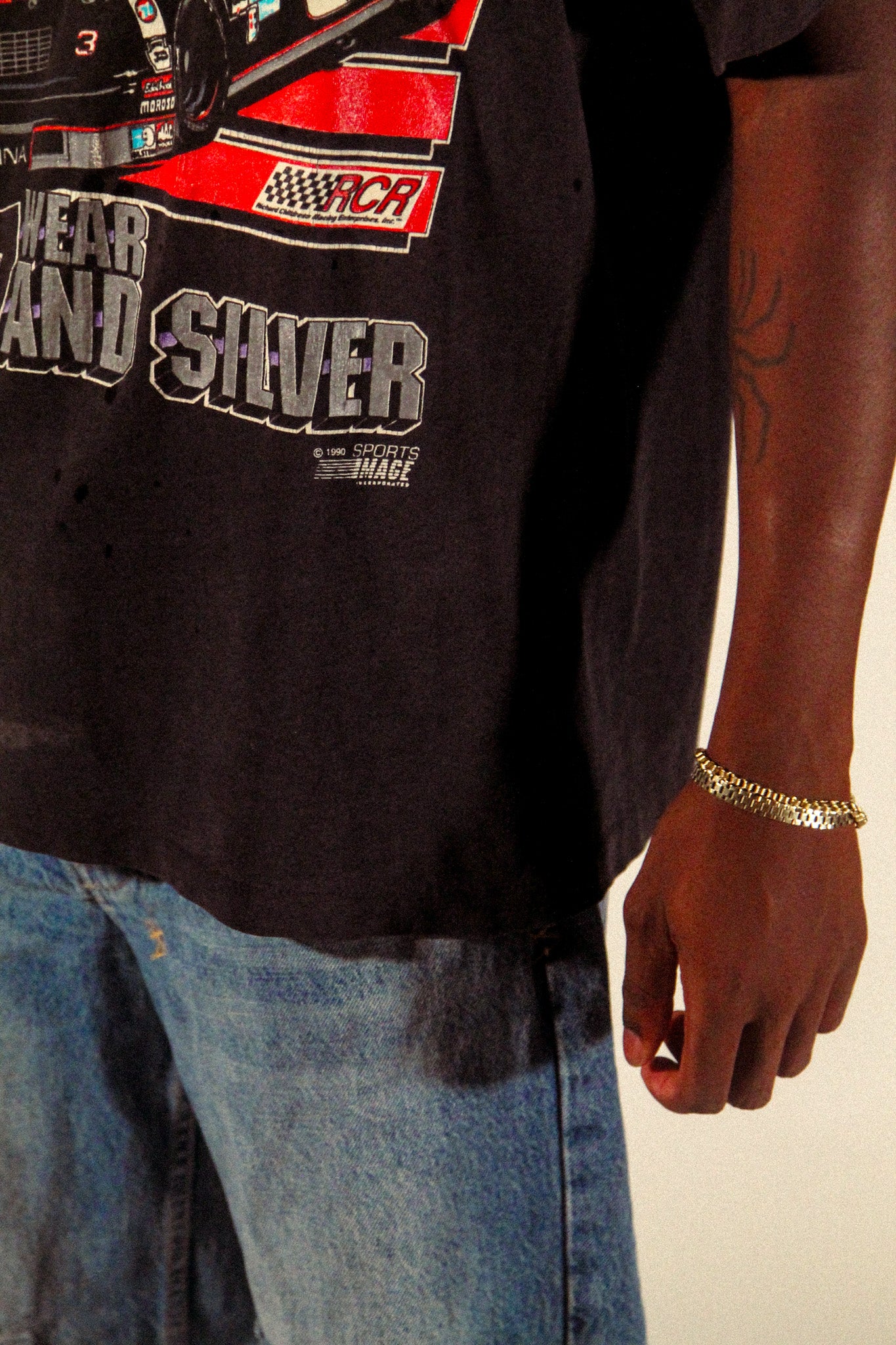 vintage 1990 dale Earnhardt real men tee