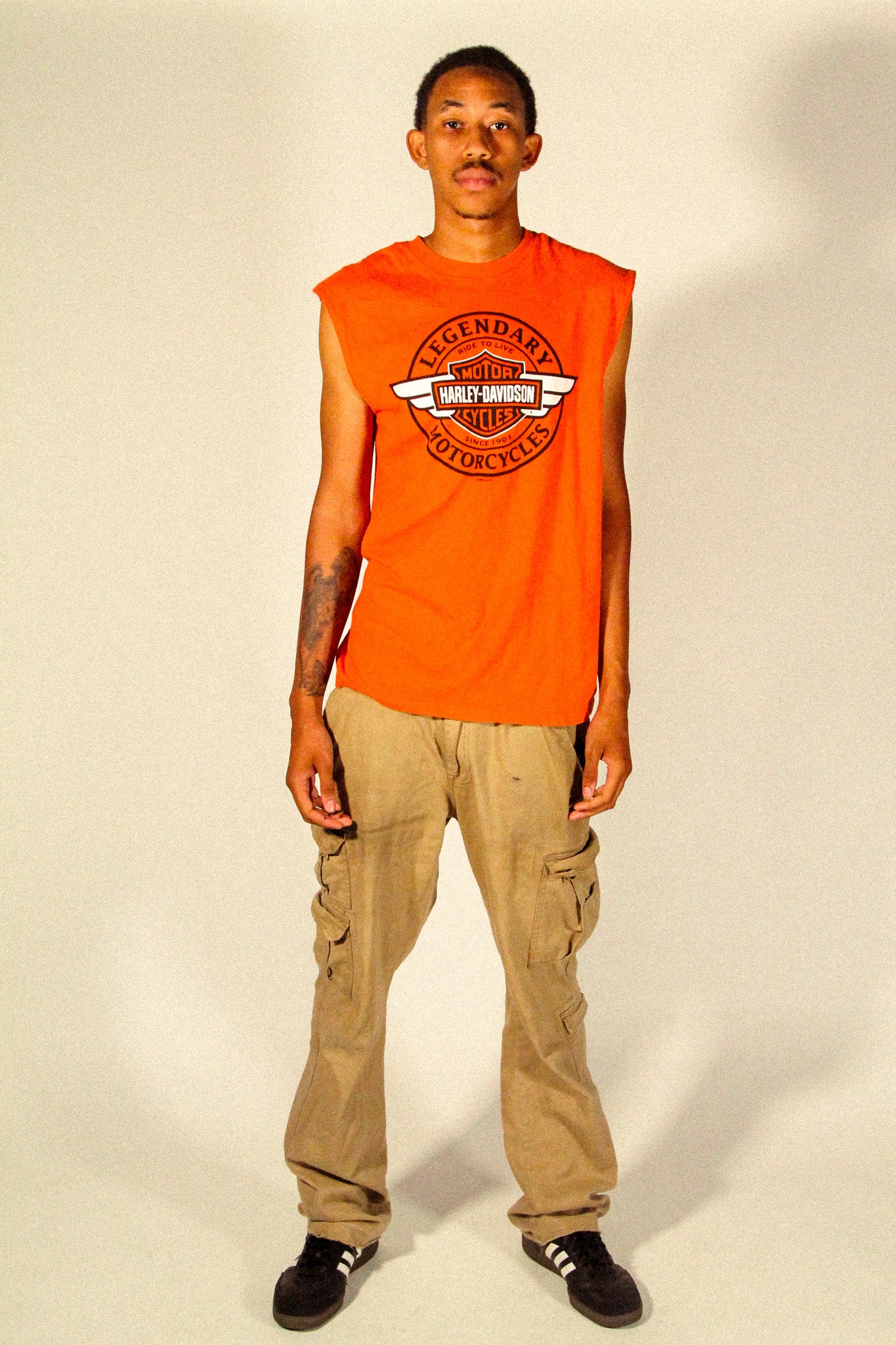 Harley Davidson cut off tee