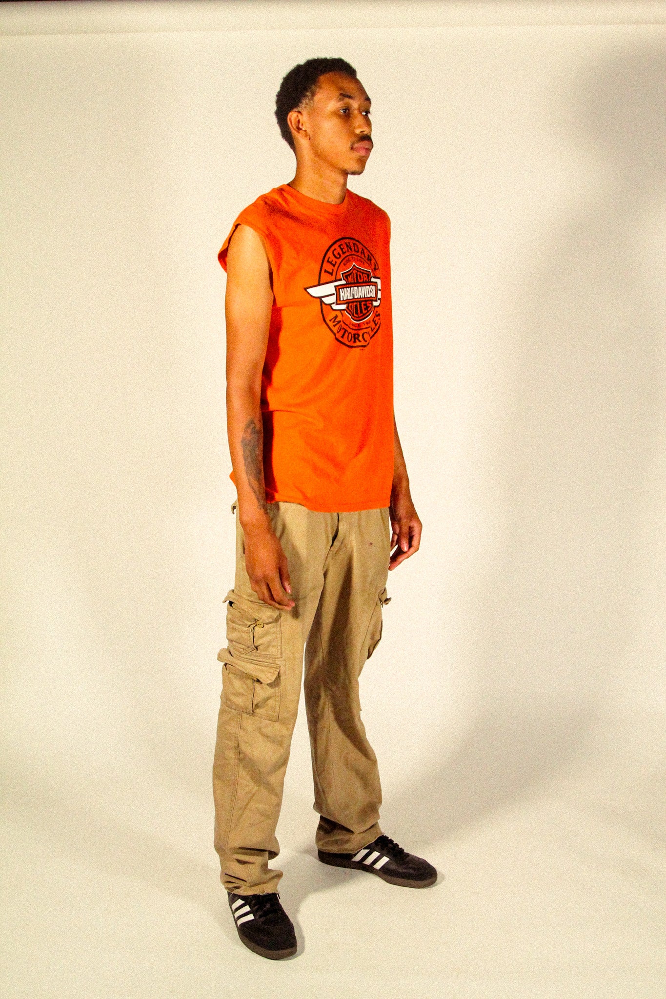 Harley Davidson cut off tee