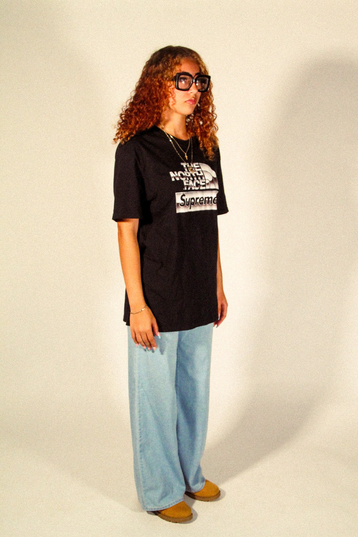 the north face x supreme tee