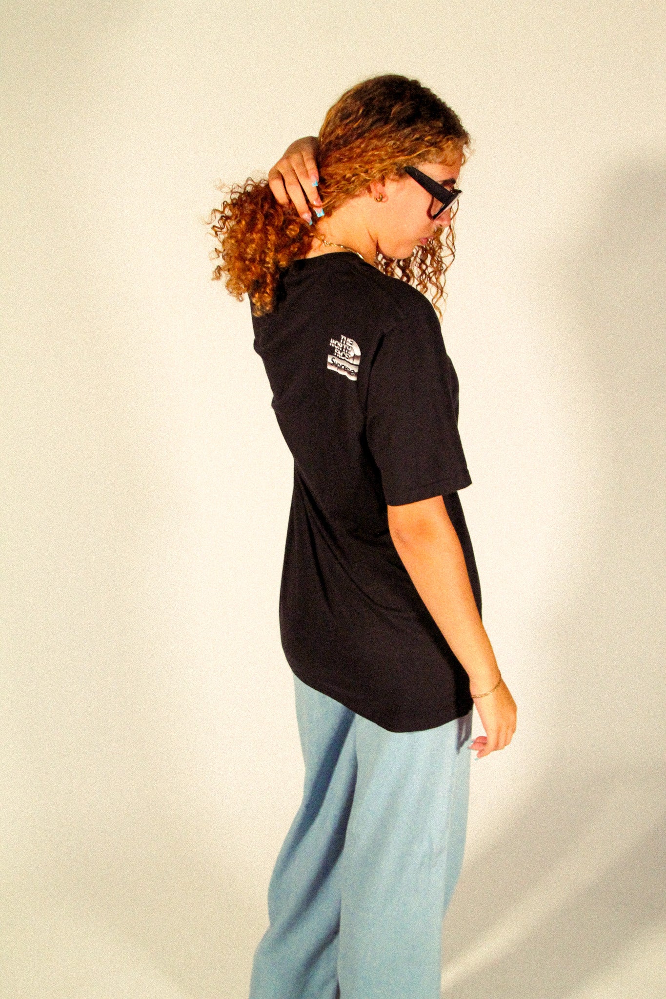 the north face x supreme tee